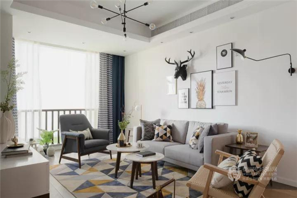 83㎡超養(yǎng)眼的北歐風(fēng)小家，兒童房色塊運(yùn)用美化了！